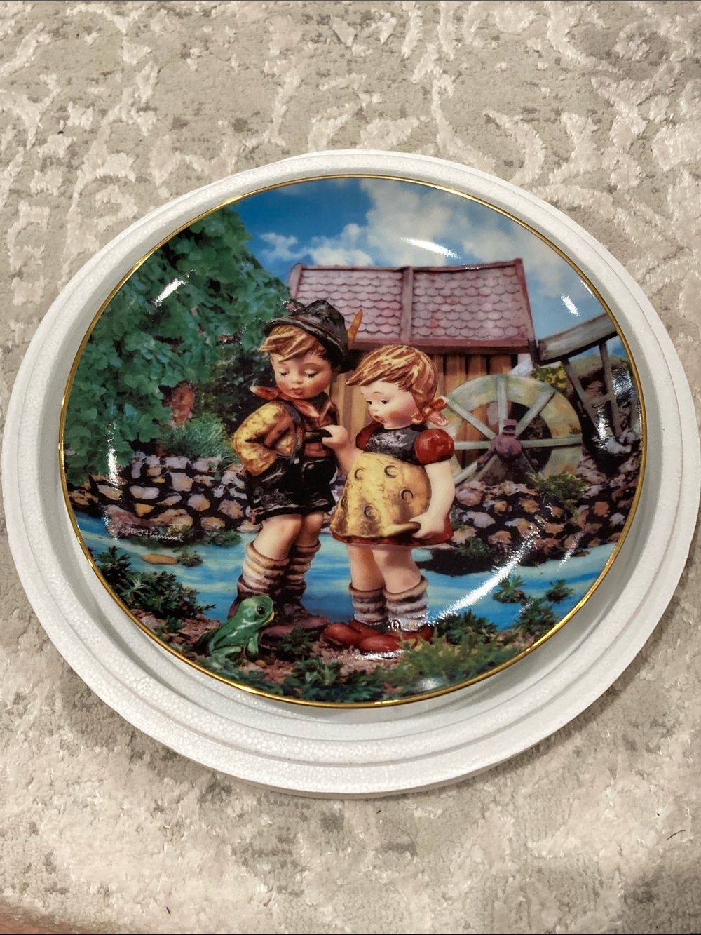 Hummel Hello Down There Decorative Plate with COA 1992